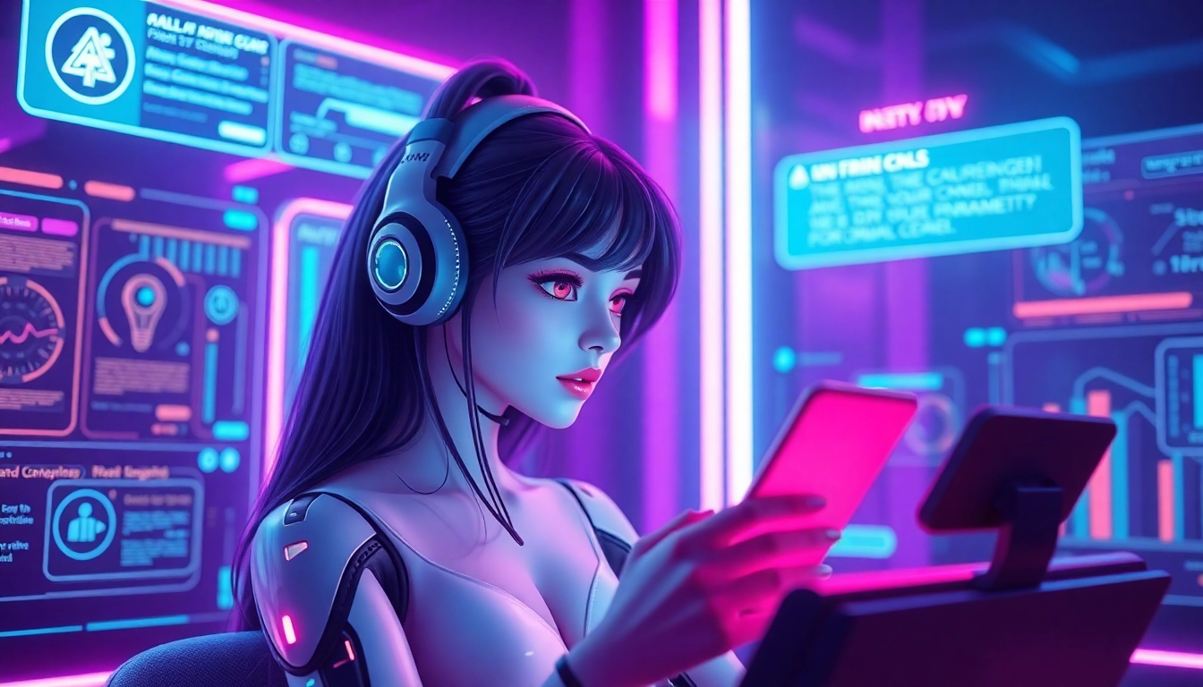 Engaging NSFW AI chat scene showcasing an unfiltered digital conversation with an AI girlfriend, emphasizing realism and intimacy for users seeking immersive experiences.