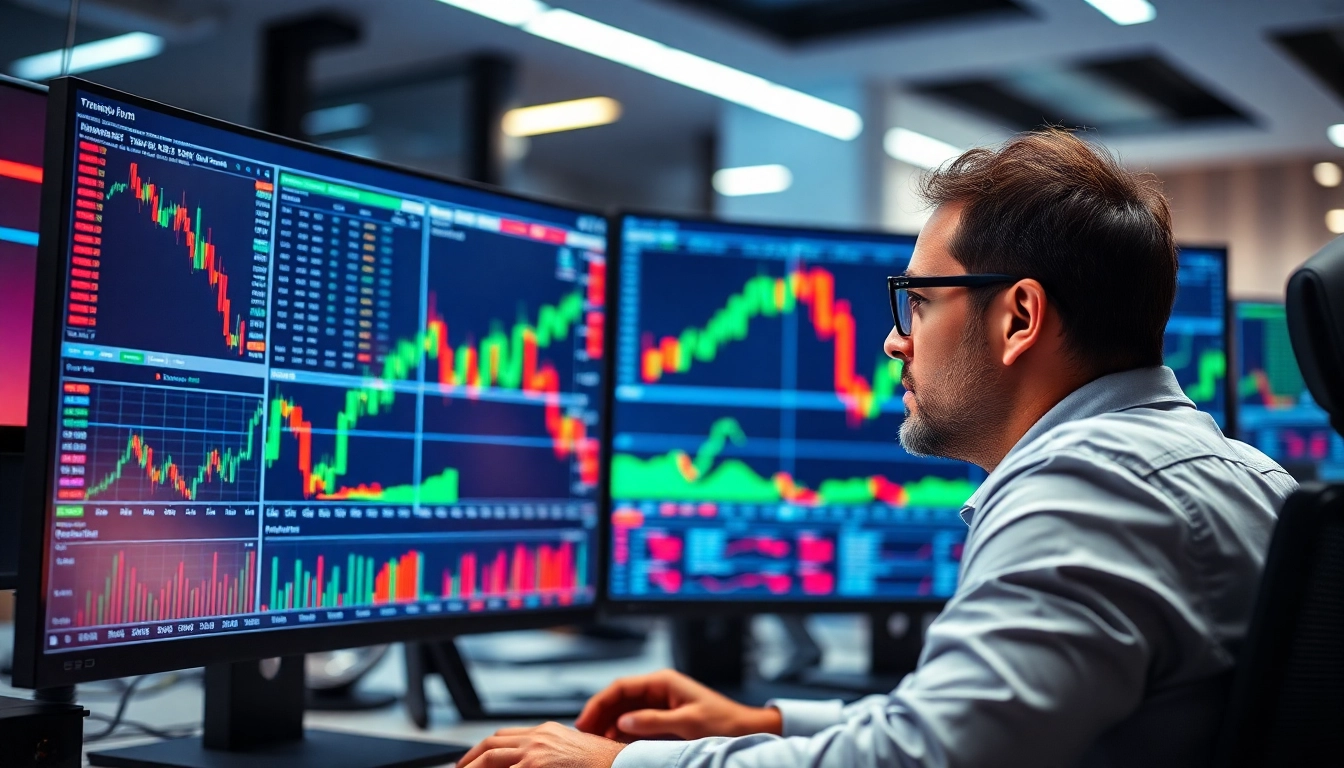 Trading view platform showing detailed market charts with real-time data for accurate trading